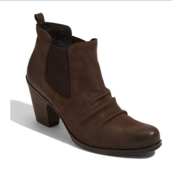 Paul Green Dark Brown Jano Heeled Leather Ankle Bootie Women's US 9 - Picture 11 of 11